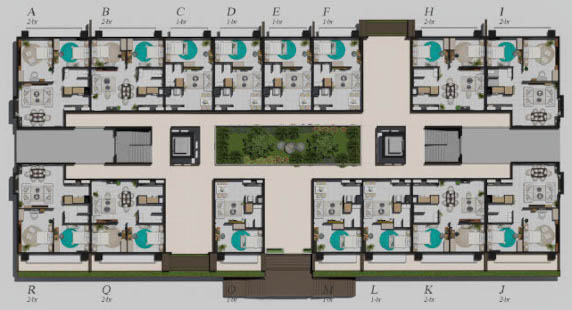Praya 2-br - Condo for Sale in Puerto Princesa (Tower 1) Praya