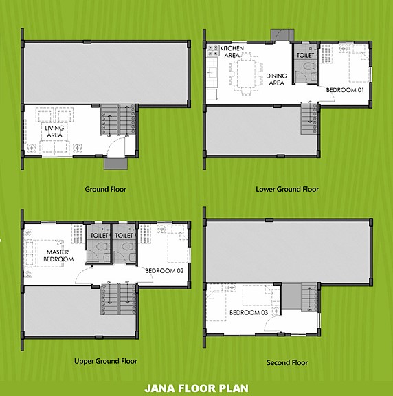 Janna Floor Plan House and Lot in Urdaneta